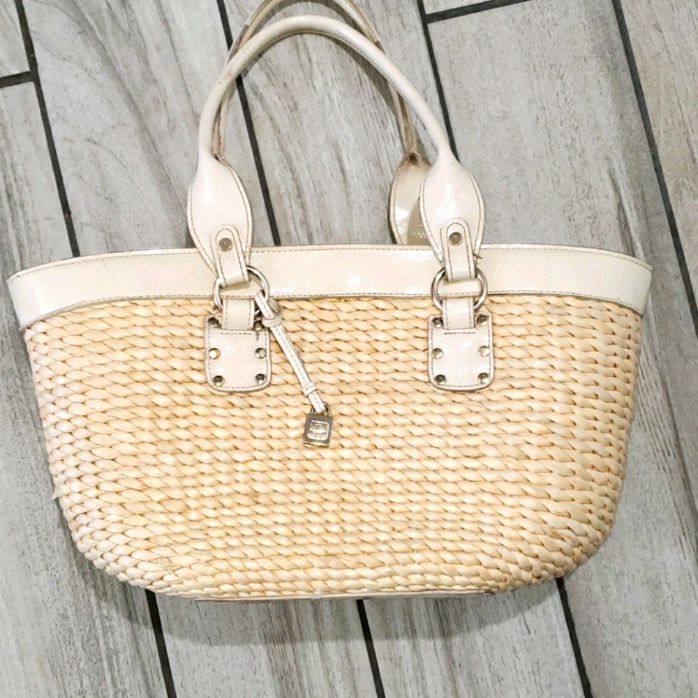Liz Claiborne wicker bag.